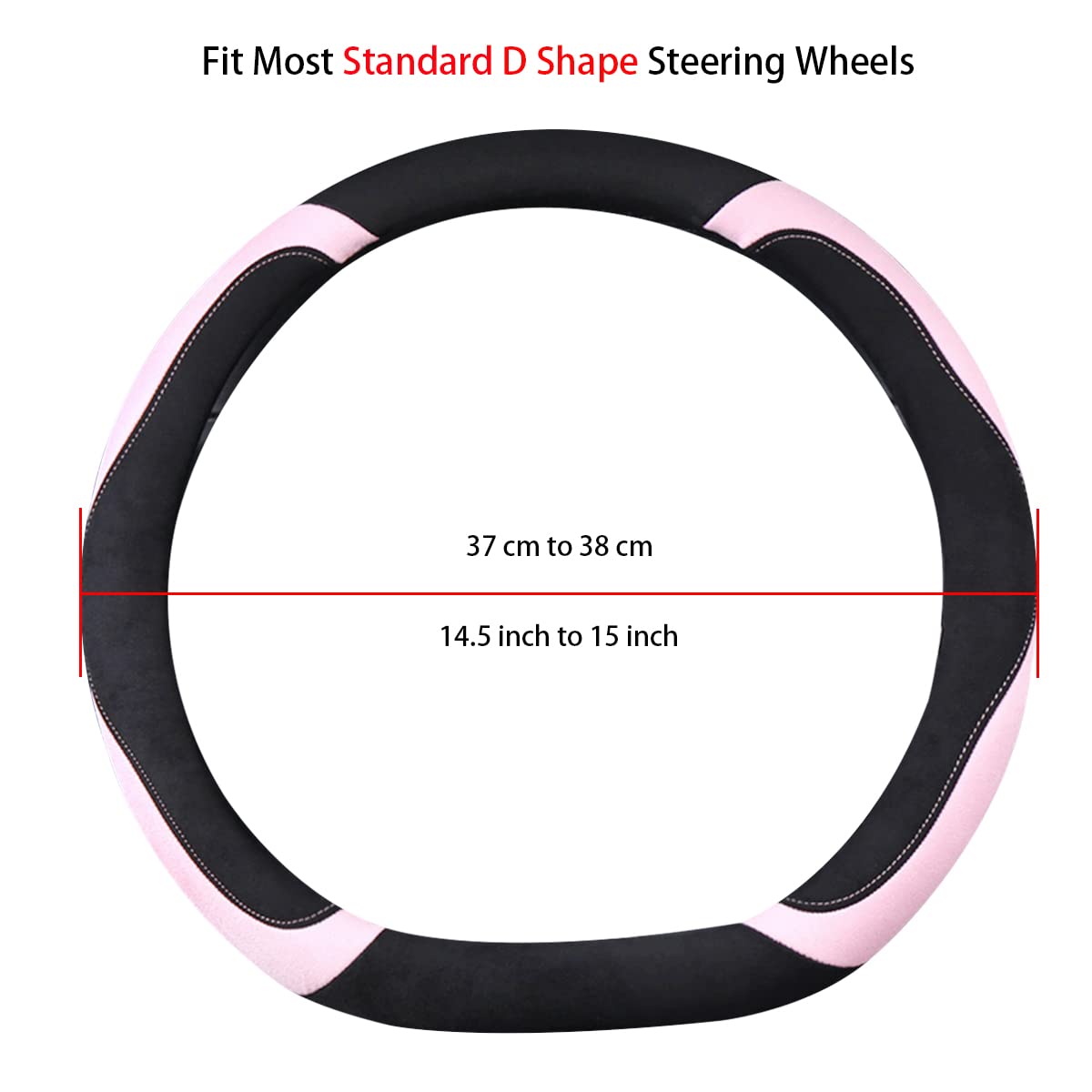 WJMZ stitching and pink trim close-up highlighting durable workmanship