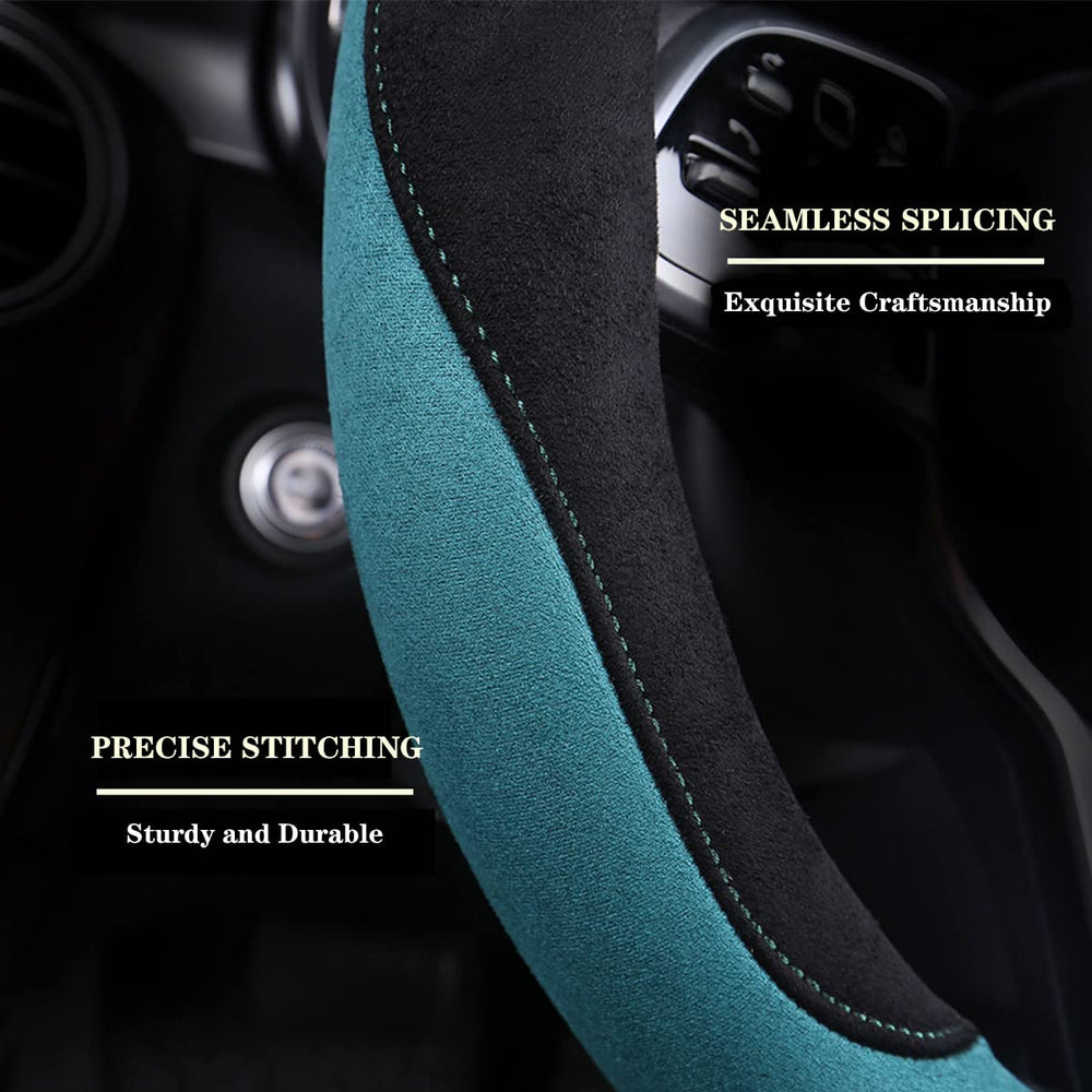 WJMZ steering wheel installed in car showing improved comfort and modern look