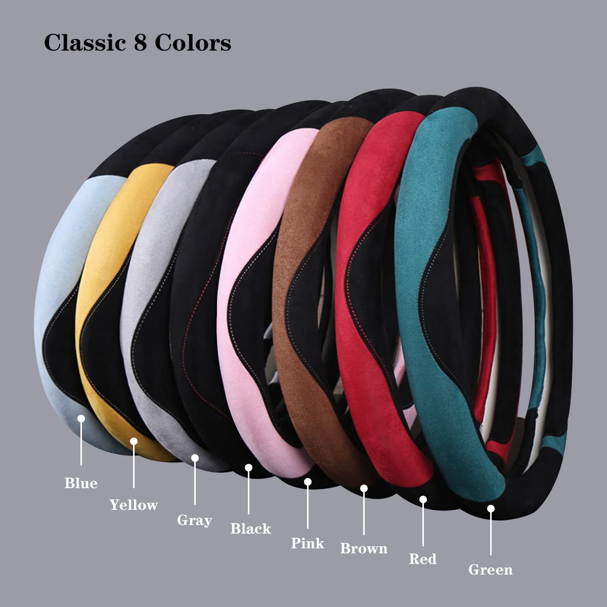 WJMZ cover beside ruler showing 14.5–15 inch fit for most cars