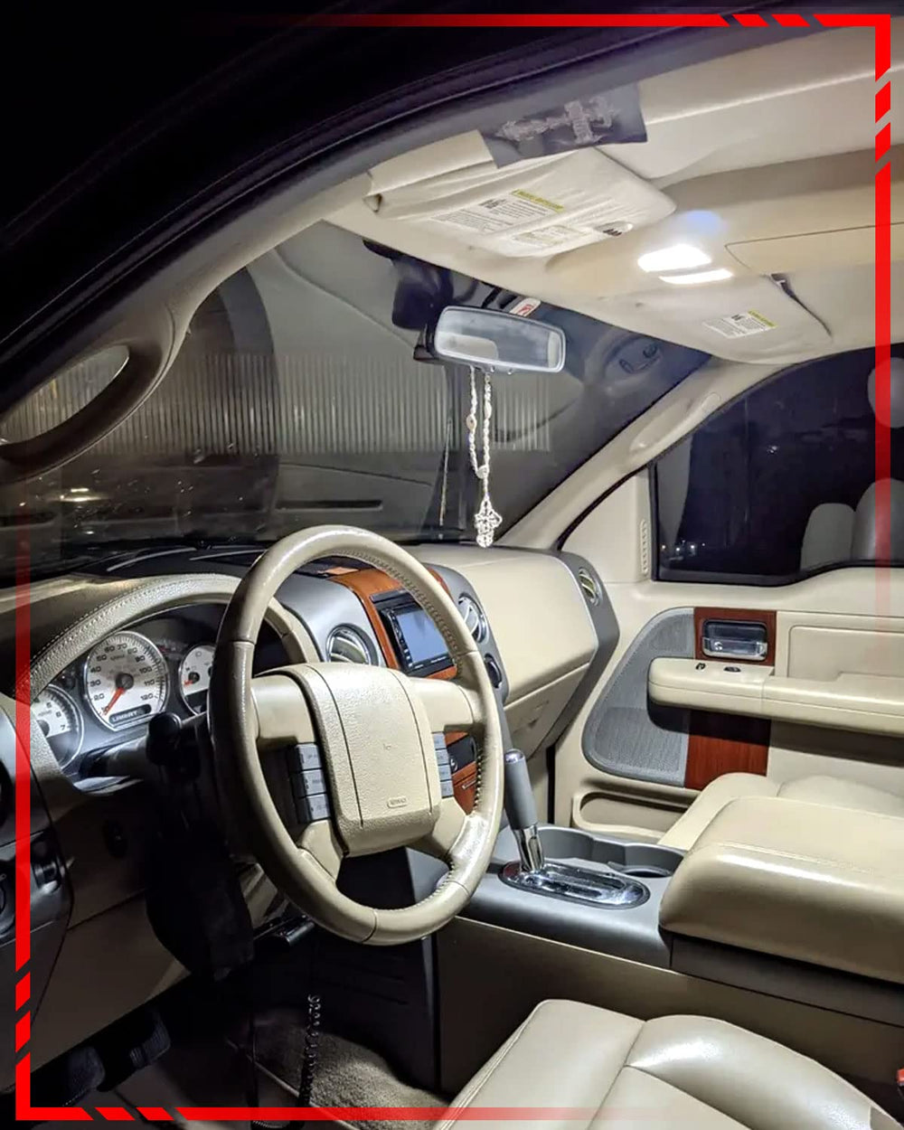 WLTATBUA visor mirror bulb pair illuminating sun visor areas clearly
