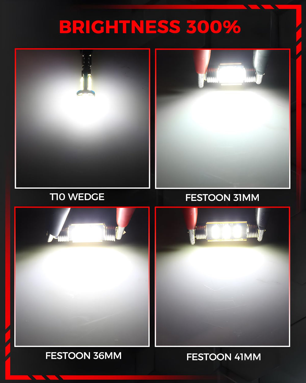 WLTATBUA LED bulb detail showing 3030 chips for higher lumen output