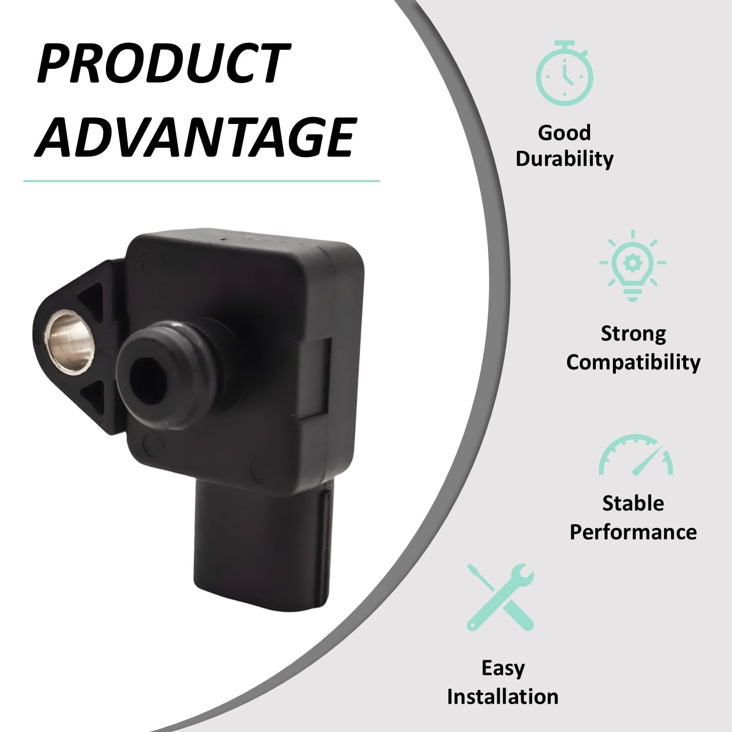 Wmeick MAP sensor back connector close-up ensuring reliable plug fitment
