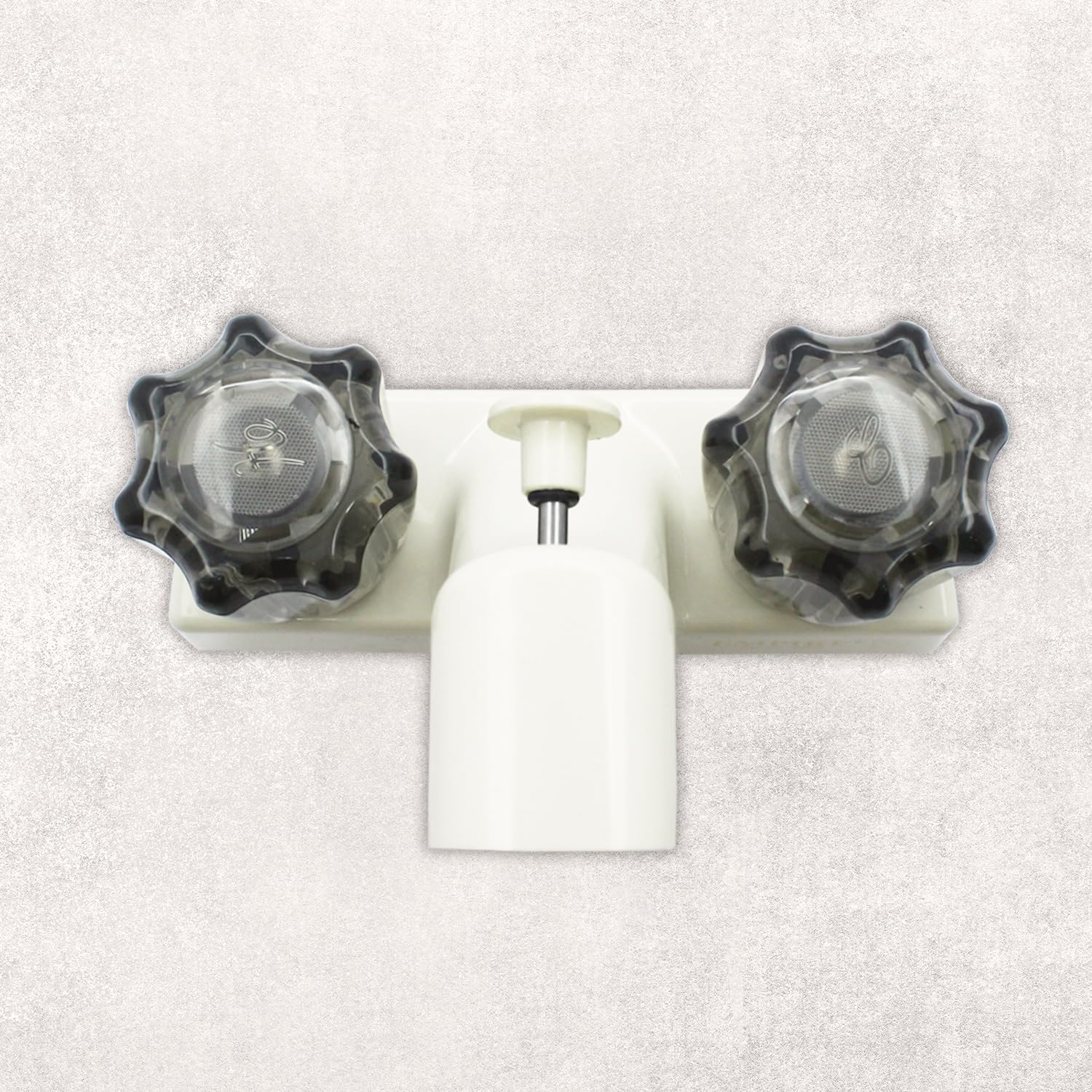 WMF mounted in RV bathroom lifestyle shot showing compact integration benefit