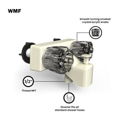 WMF side profile closeup highlighting slim design and space-saving benefit