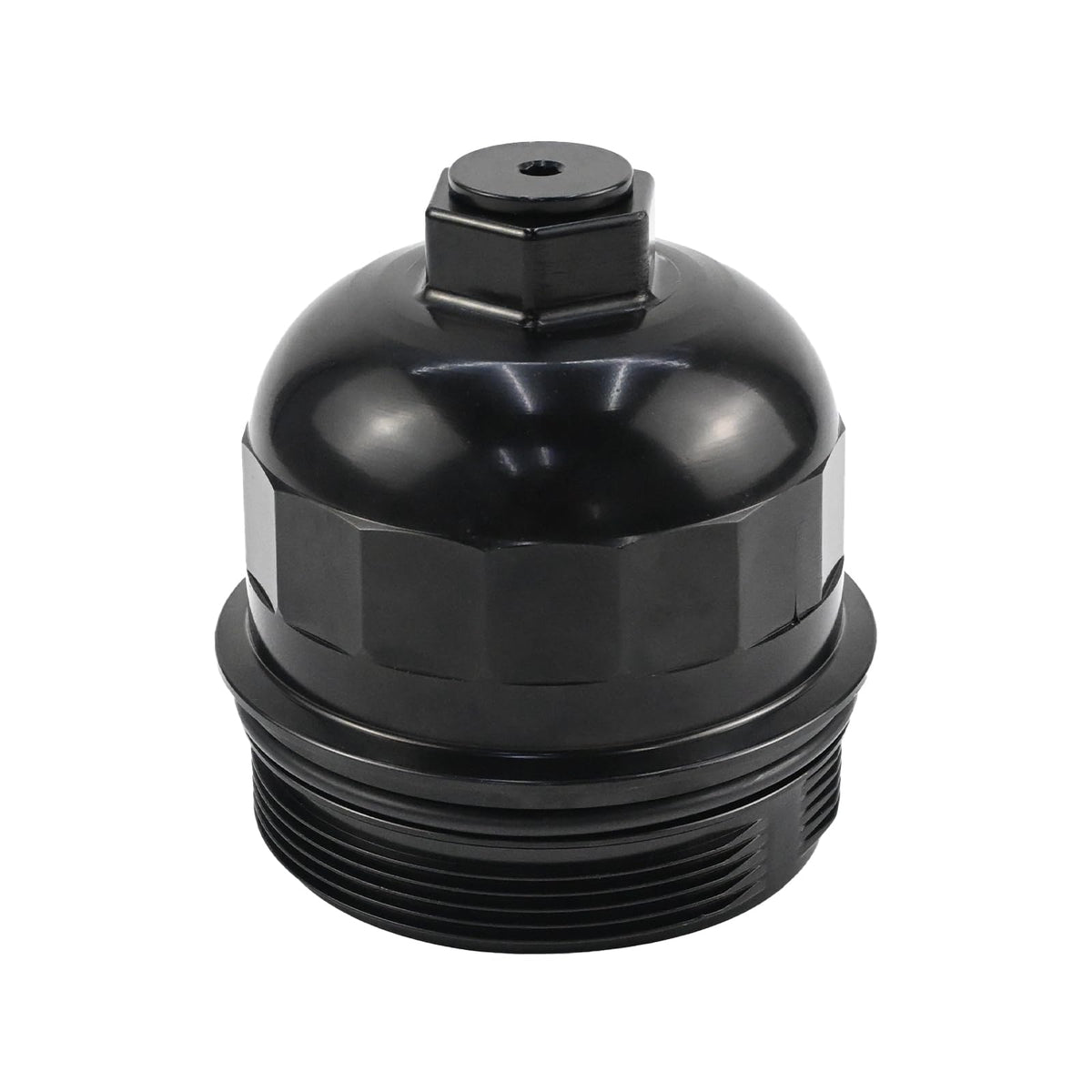 WMPARTS aluminum cap front view showing robust design and improved sealing
