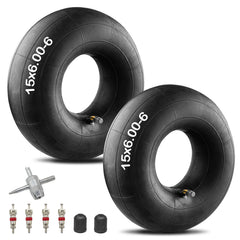 WNOOENG front view of 15x6.00-6 inner tube showing model and benefits