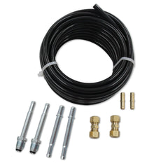 WnSEu cut tubing end beside fittings illustrating 3/8 inch compatibility and secure connections