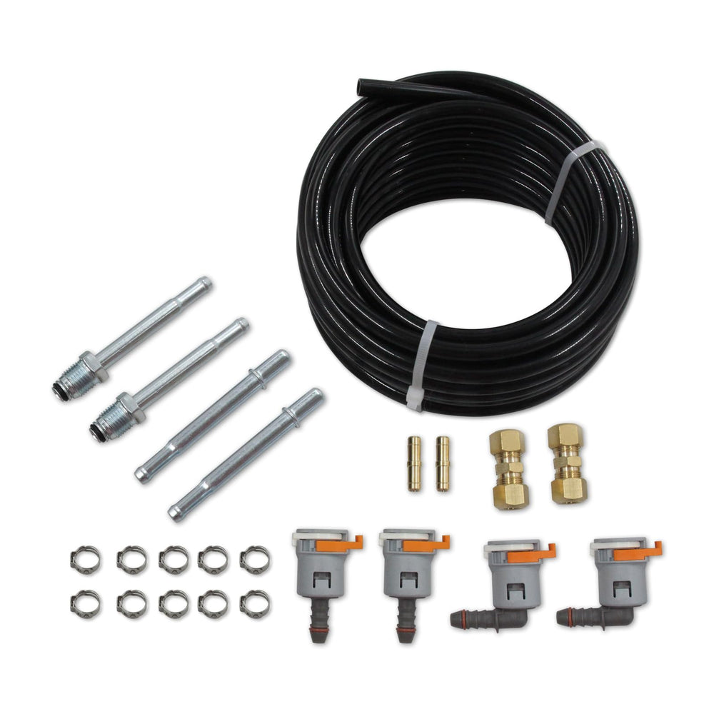 WnSEu front view of 25ft nylon fuel line roll showing neat packaging and length benefit