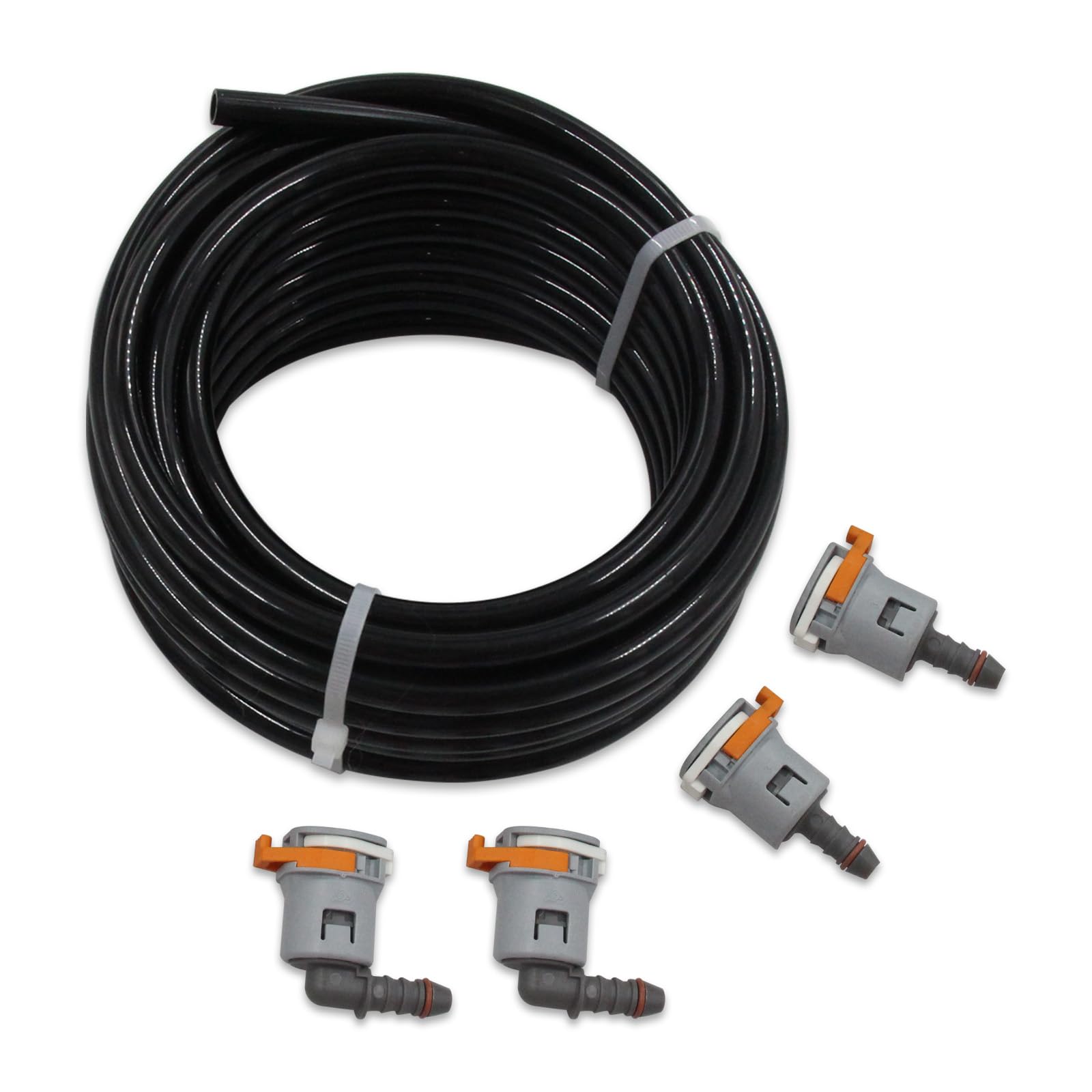 WnSEu installed under-hood showing routed fuel line and improved organization for safety