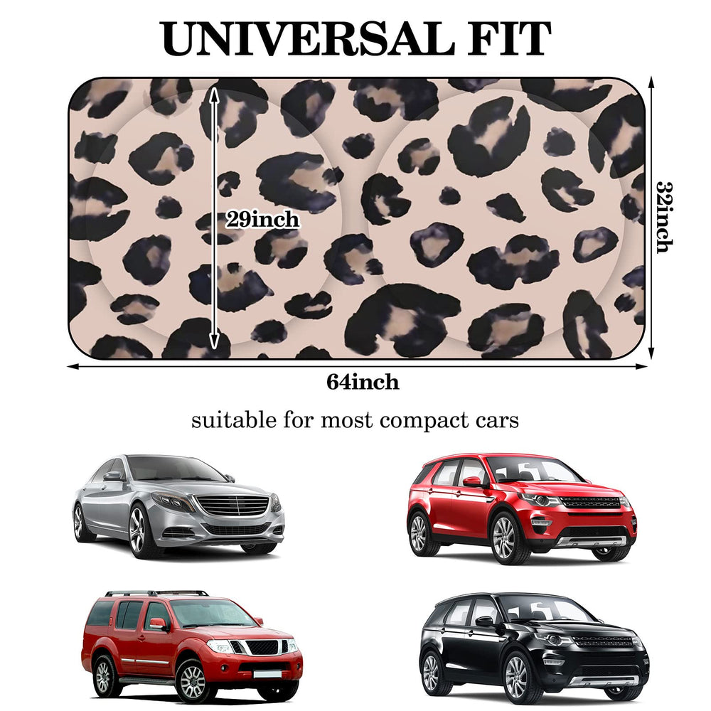 Woanger sun shade in parked car under sun showcasing heat reduction benefit
