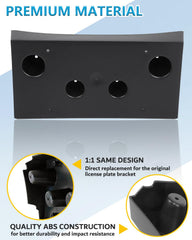 Wocch bracket installed on GMC Yukon front bumper for correct placement