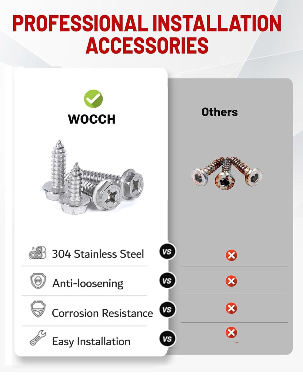 Wocch bracket held in hand showing compact size and scale