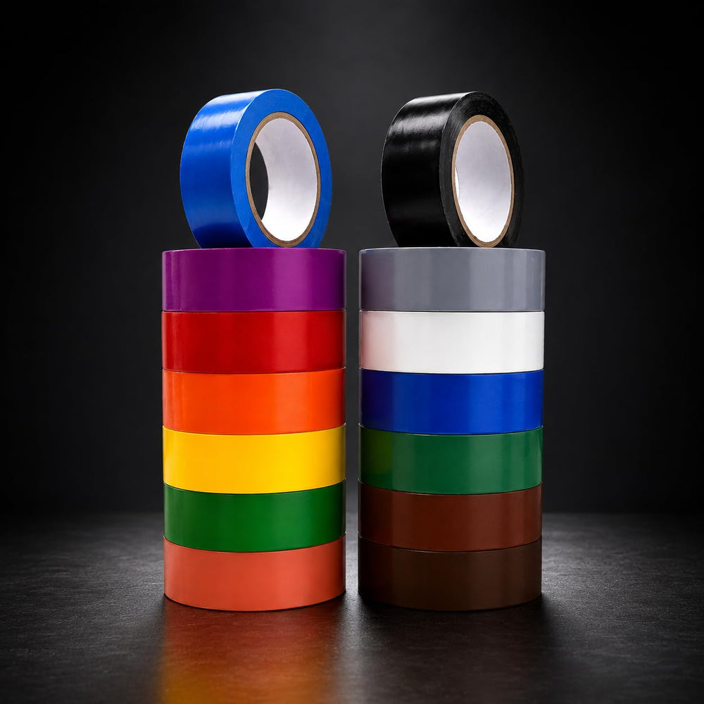 WOD Tape on a workbench being used for craft and wiring organization
