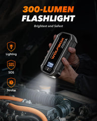 WOLFBOX held in hand to show lightweight 1lb travel convenience