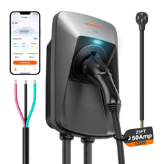 WOLFBOX WE50 front view showing robust enclosure and fast charging benefits