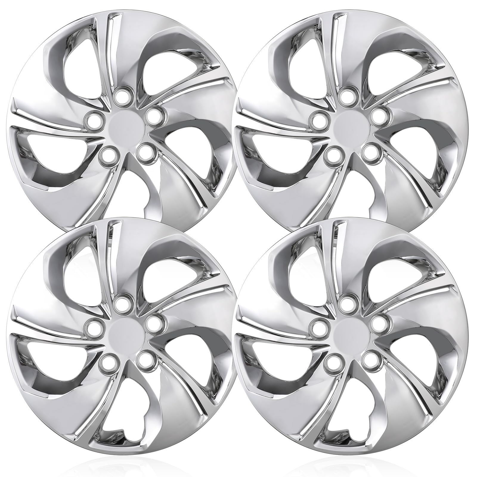 WOLFSTORM hubcap on parked Civic in city scene improving car appearance