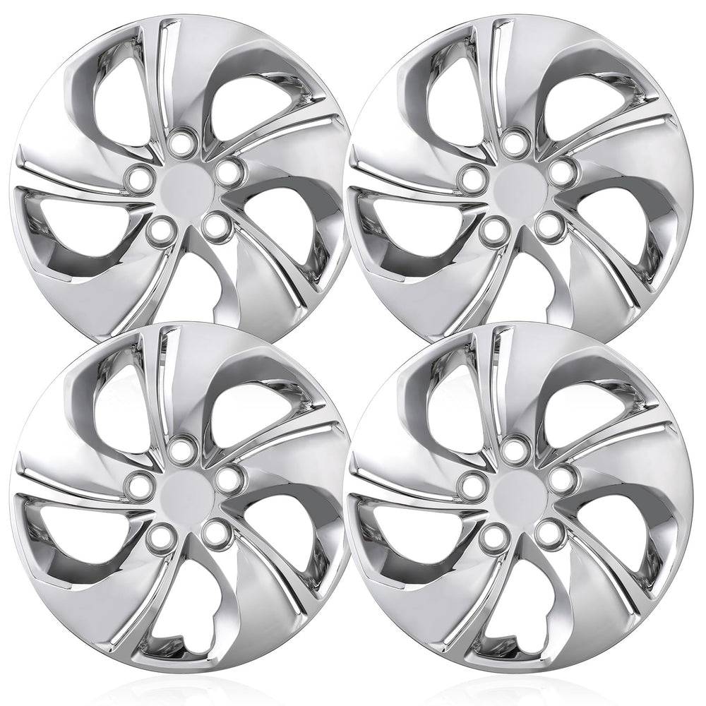 WOLFSTORM hubcap on parked Civic in city scene improving car appearance