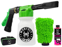 Wontolf foam gun front view showing robust build and easy controls