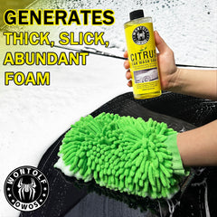 wontolf interior cleaner spray label showing multi-surface use and protection