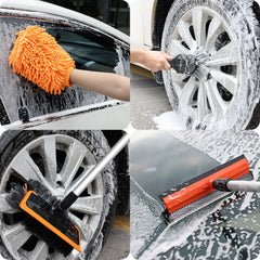 Wontolf wheel and tire brush cleaning rim crevices for deep scrubbing