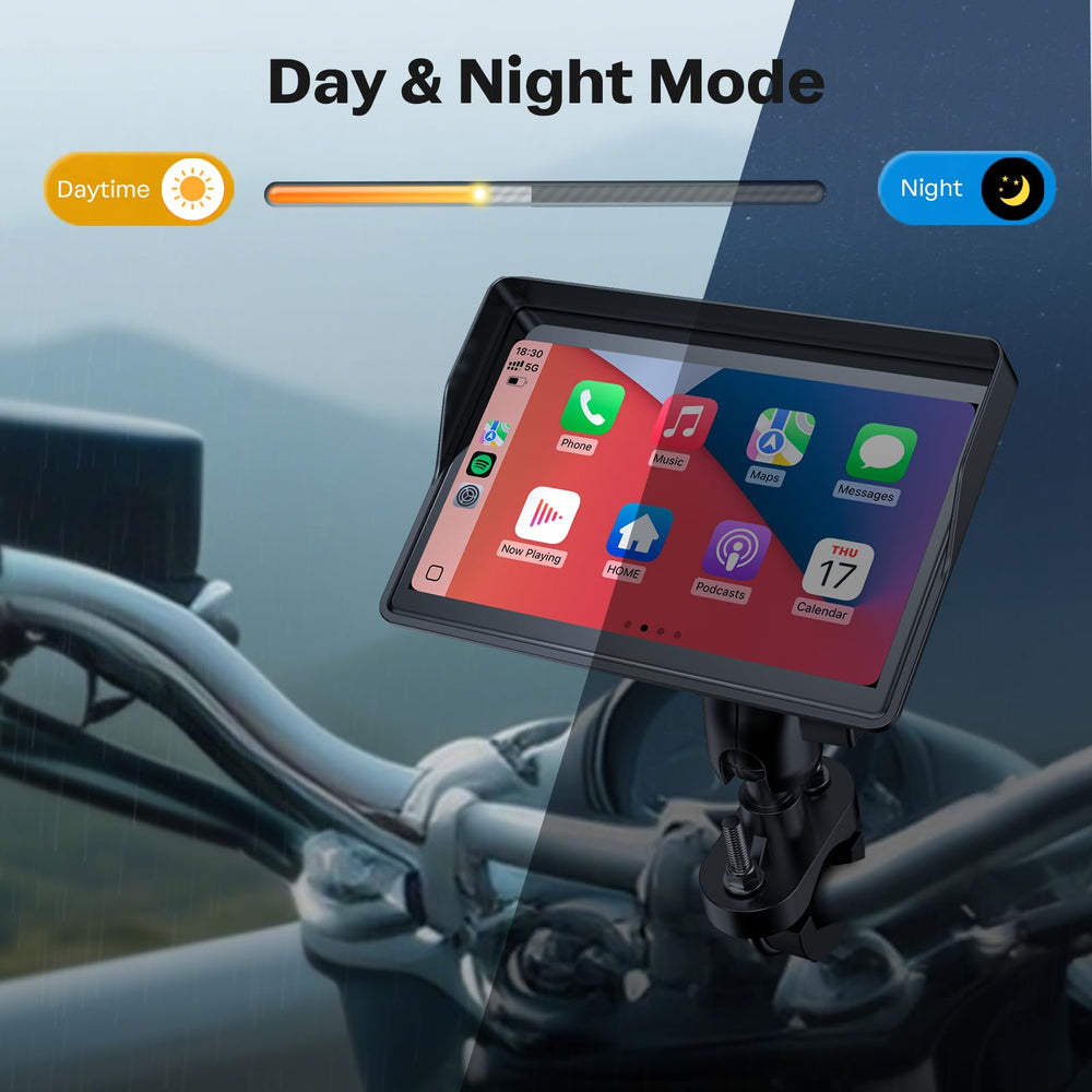 WonVon paired with iPhone showing CarPlay for safer hands-free navigation benefit
