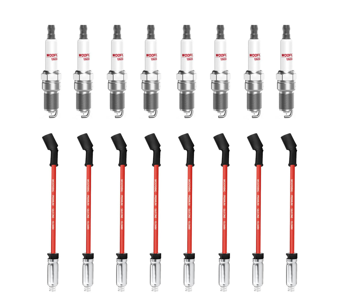 WOOFIXING front packaging of 41-114 wire set showing complete kit and benefits