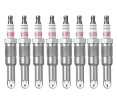 WOOFIXING front packaging showing eight spark plugs and model codes, clear identification benefit