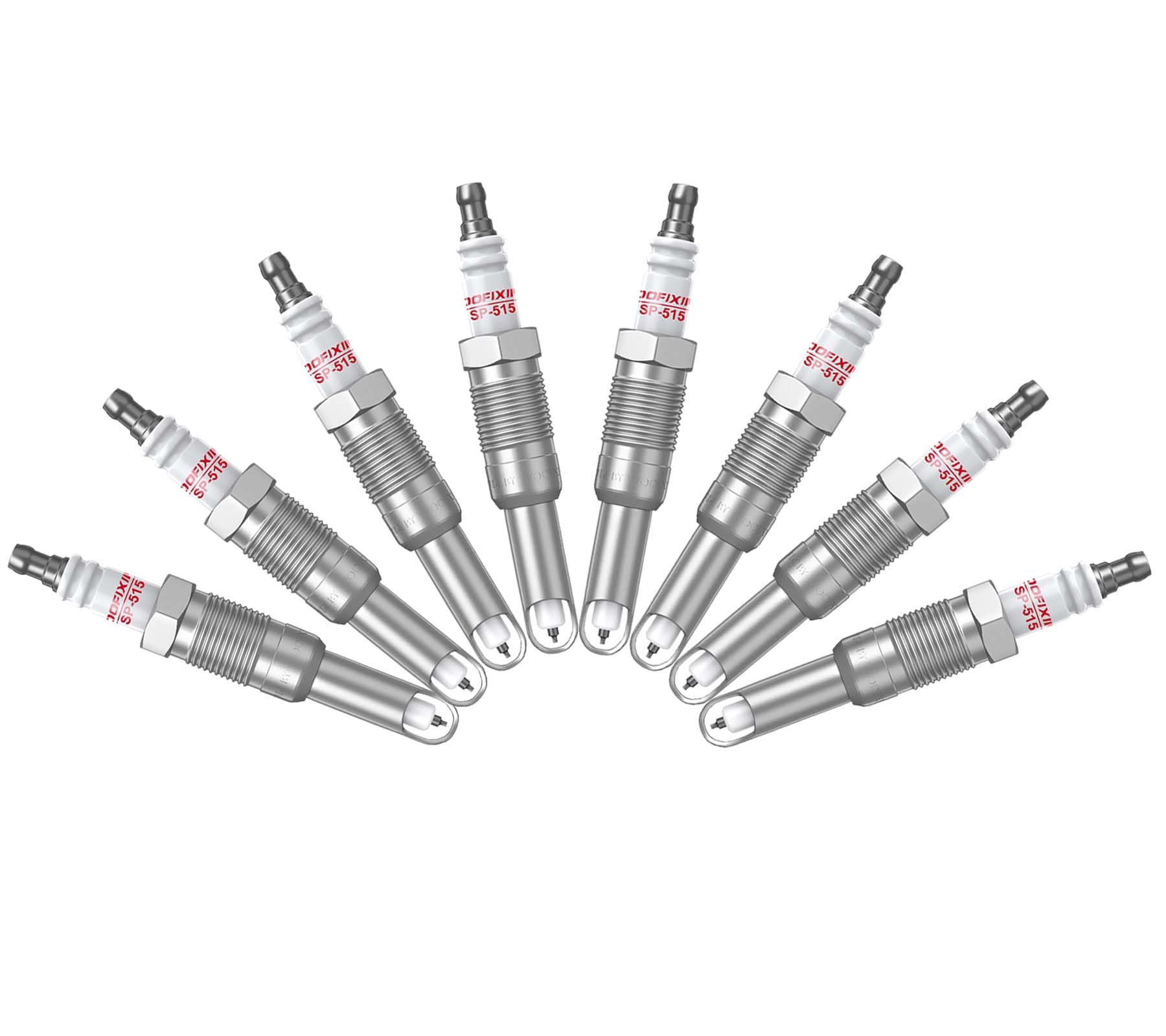 WOOFIXING spark plug beside ruler demonstrating size and accurate fitment benefit