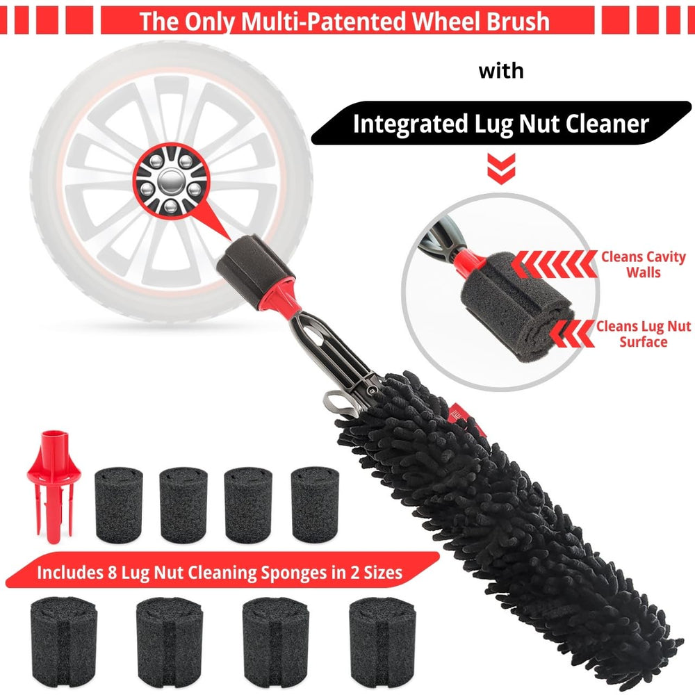 WOOLLYWORMIT microfiber chenille close-up highlighting soft dirt-lifting action