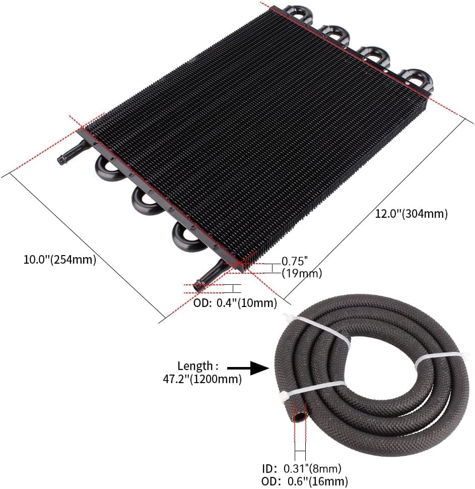 WOOTON cooler next to ruler showing core size and easy fitment benefit
