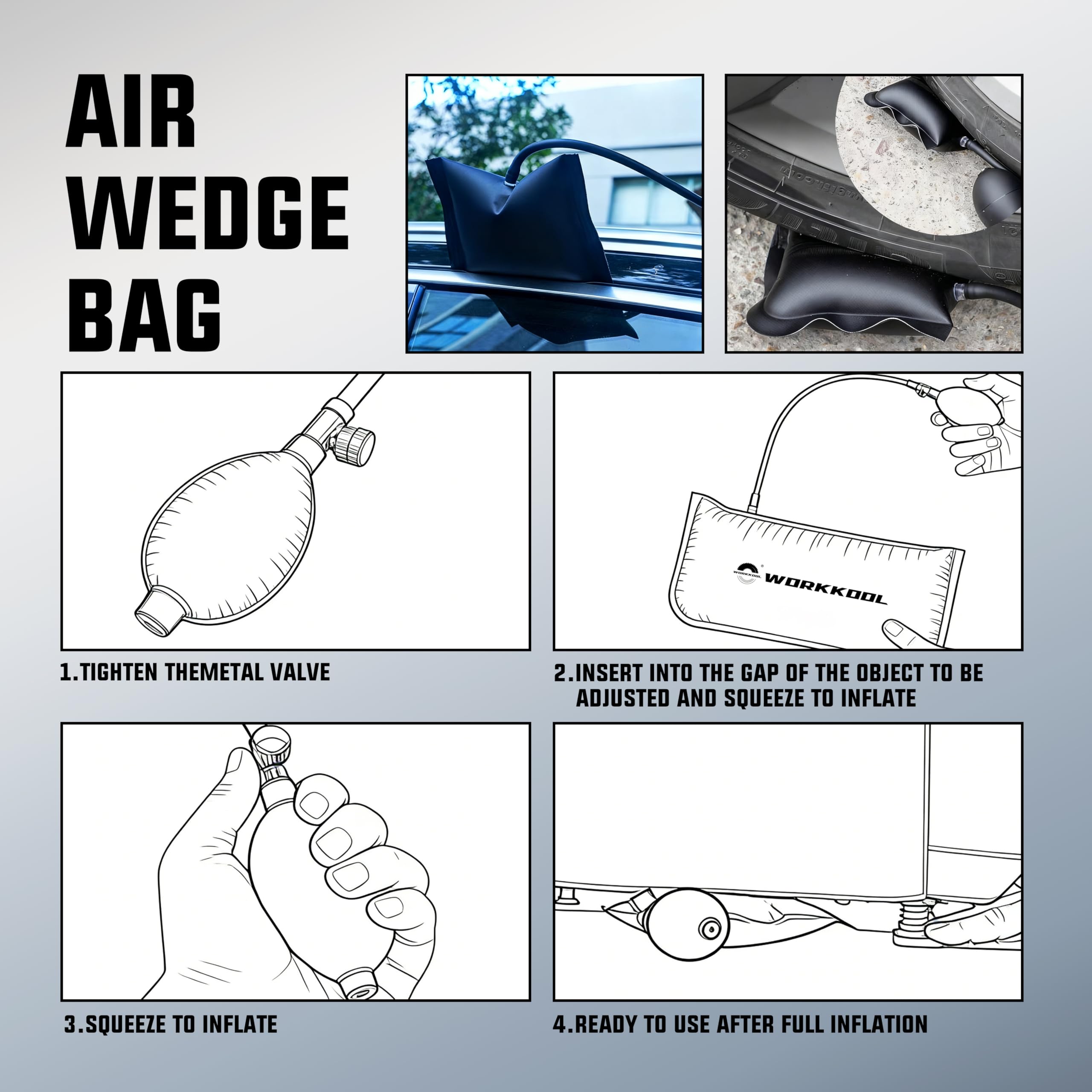 WORKKOOL trim removal tools array protecting interior panels from damage