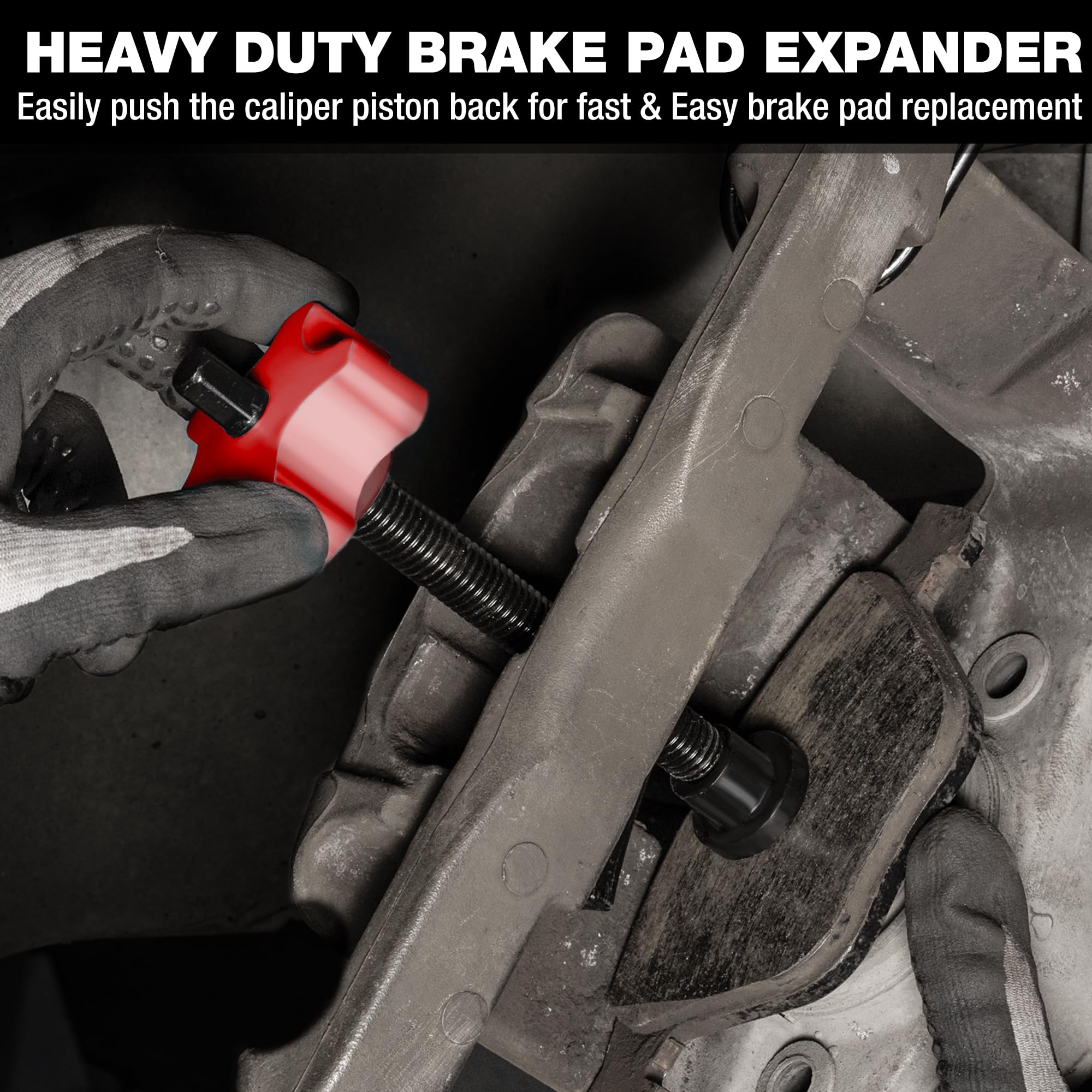 WORKPRO 360° swivel head detail to access tight brake spaces
