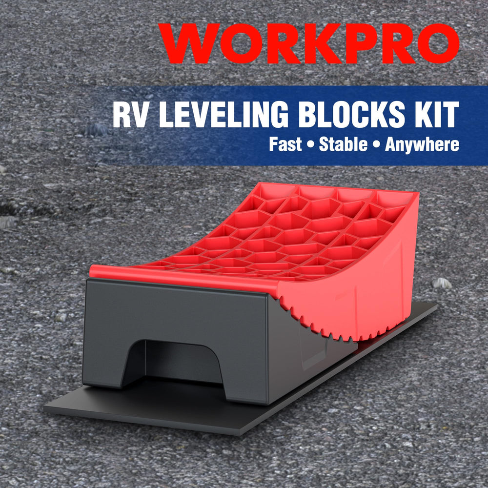 WORKPRO close-up of block texture showing durable construction for reliability