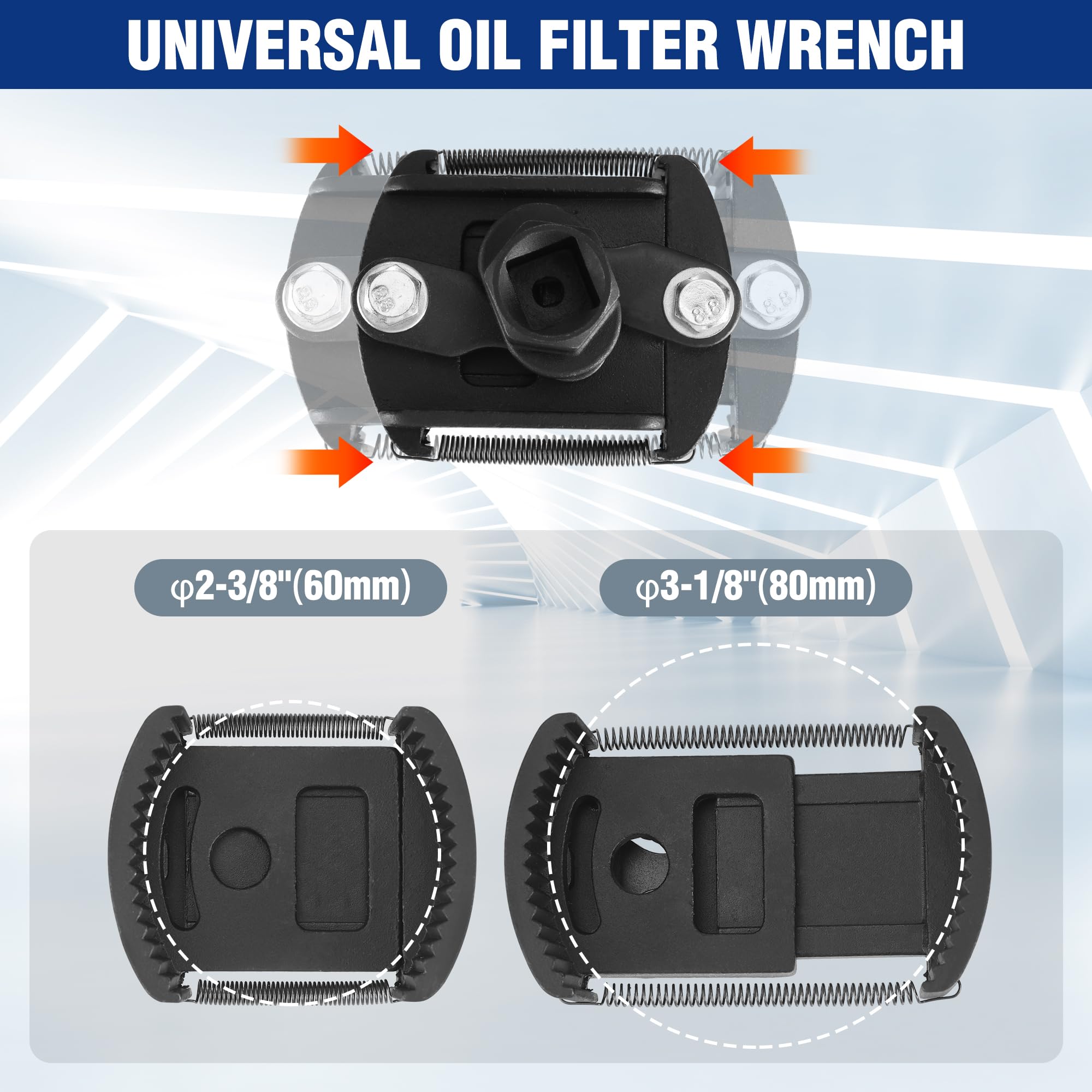 WORKPRO close-up of multi-tooth grip delivering non-slip contact on filters