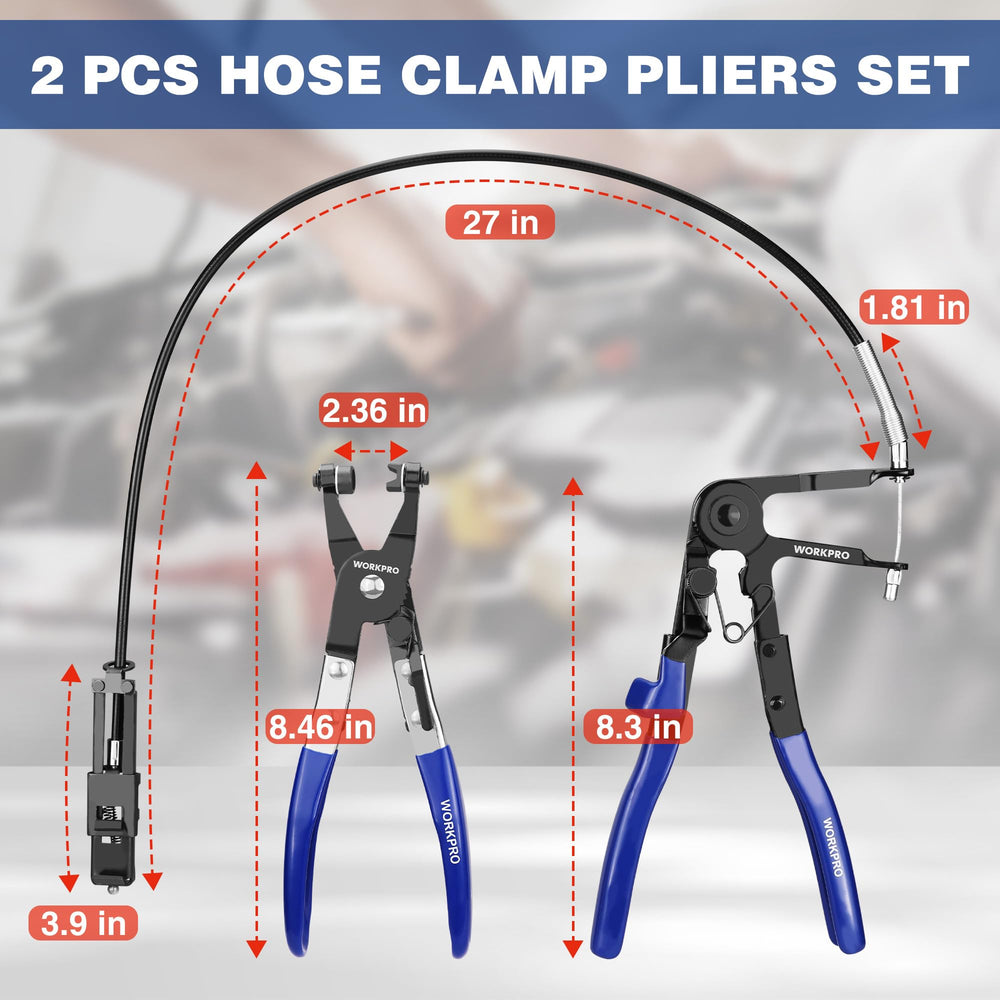 WORKPRO flexible shaft bent demonstrating reach into confined areas for access