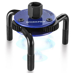 WORKPRO front view showing wrench packaging and compact form, handy storage benefit