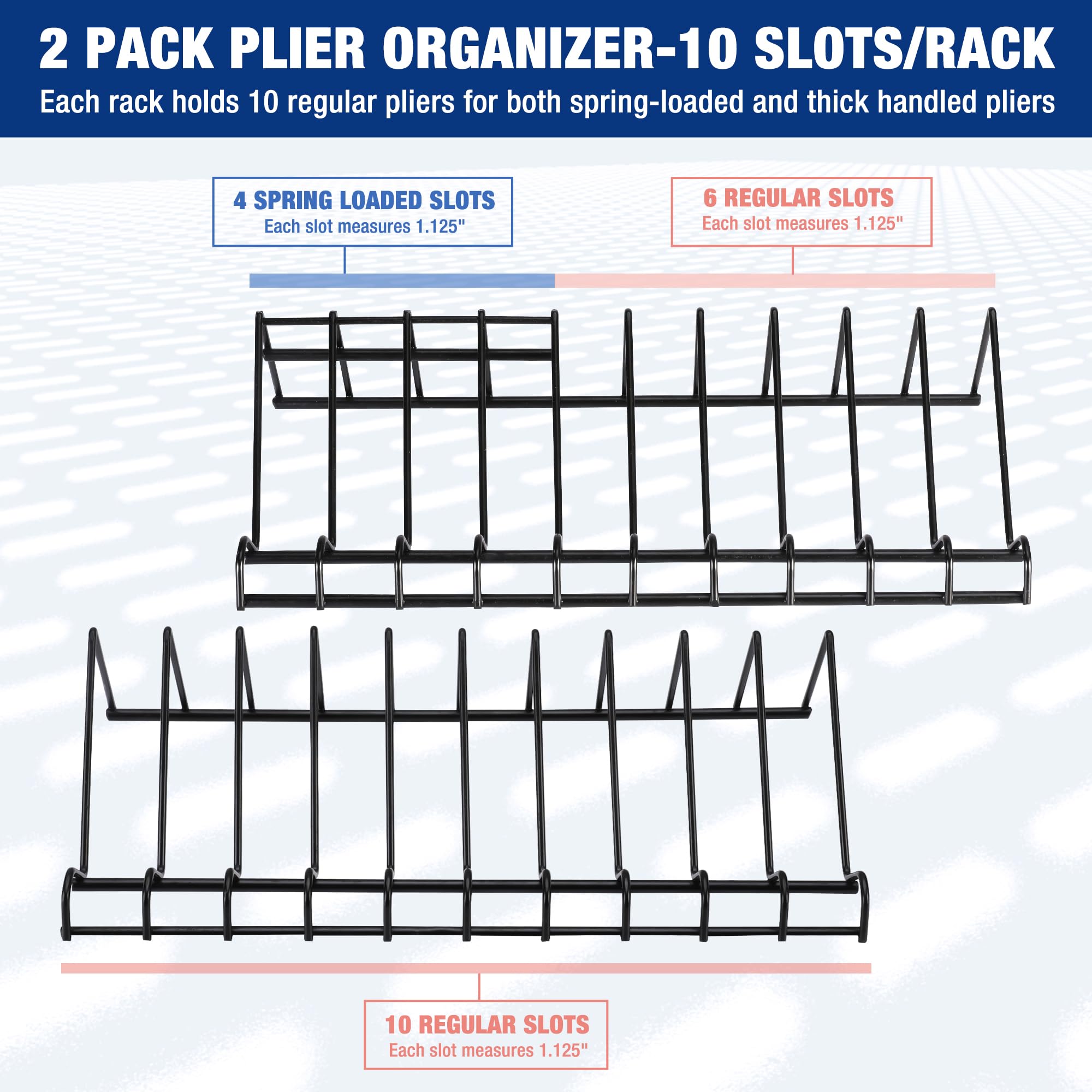 WORKPRO racks inside a tool drawer demonstrating neat storage and quick access