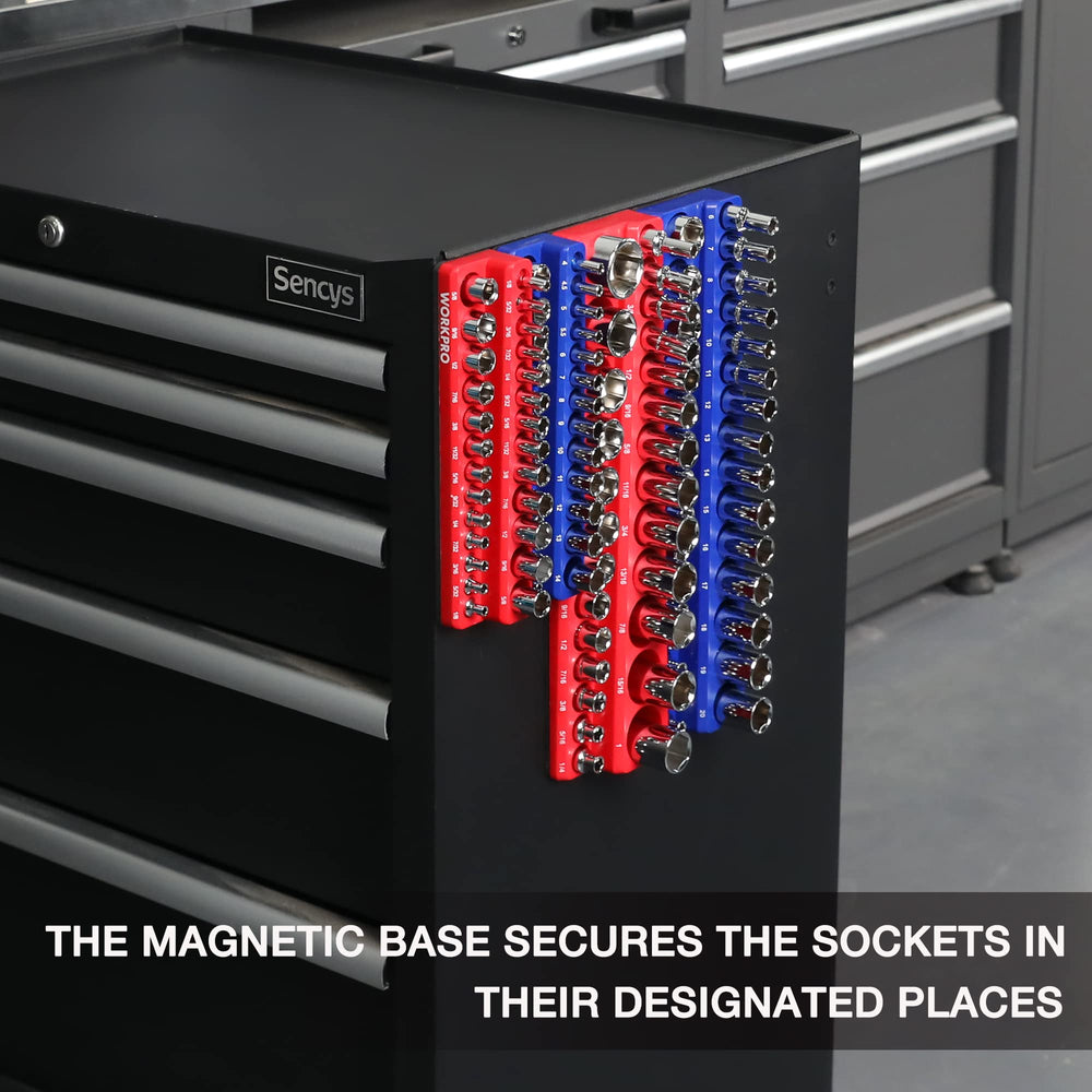 WORKPRO inverted tray held in hand to demonstrate magnetic retention and secure transport