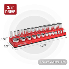 WORKPRO labeled slots detail for fast socket identification and size selection
