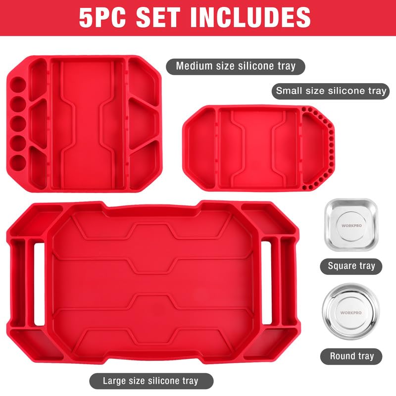 WORKPRO tool trays in a garage scene improving order and accessibility