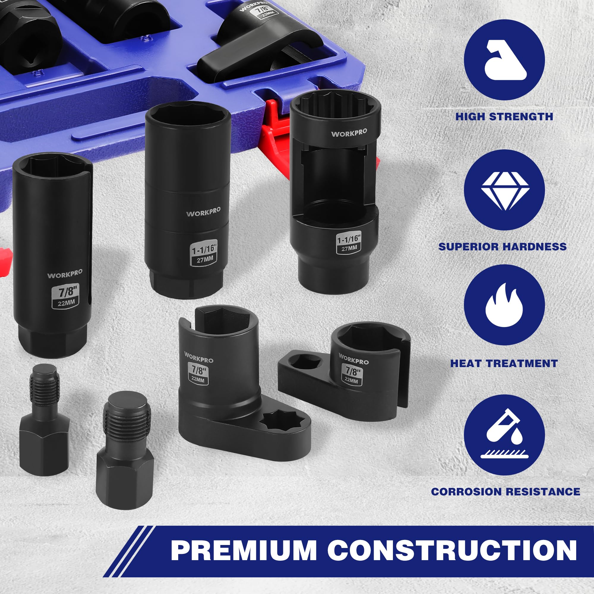 WORKPRO toolset on garage bench offering organized access and faster repairs