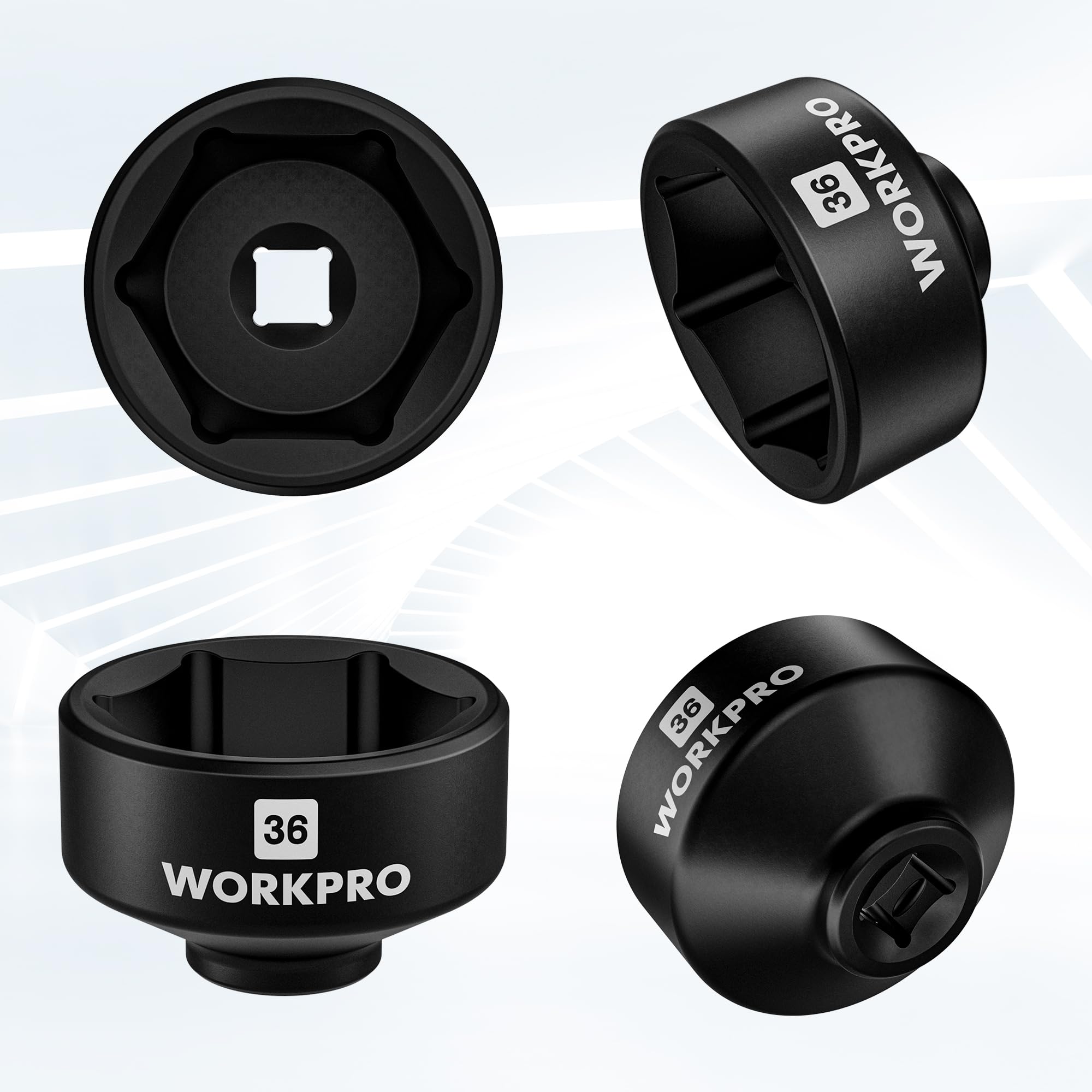WORKPRO sockets on garage workbench illustrating reliable tools for DIY mechanics
