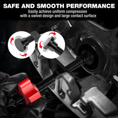 WORKPRO pentagon knob and precision threads for smooth turning