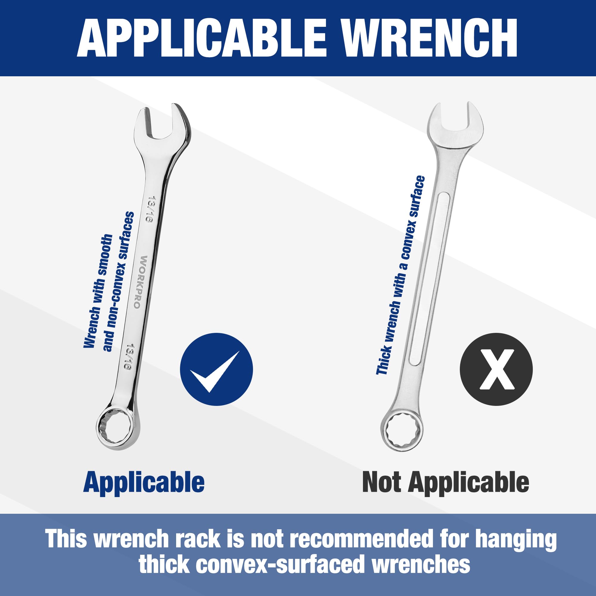 WORKPRO organizer next to ruler showing scale and size compatibility of holders