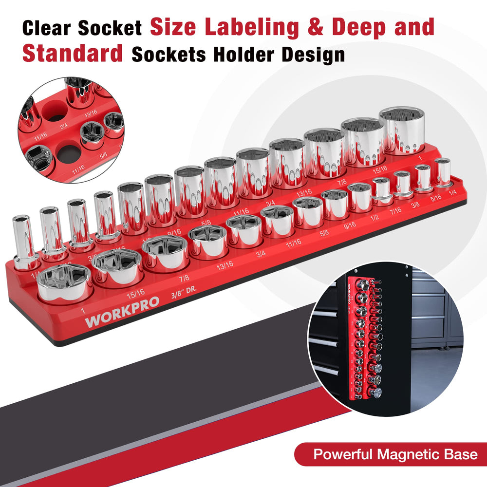 WORKPRO side profile showing depth fit for both standard and deep sockets