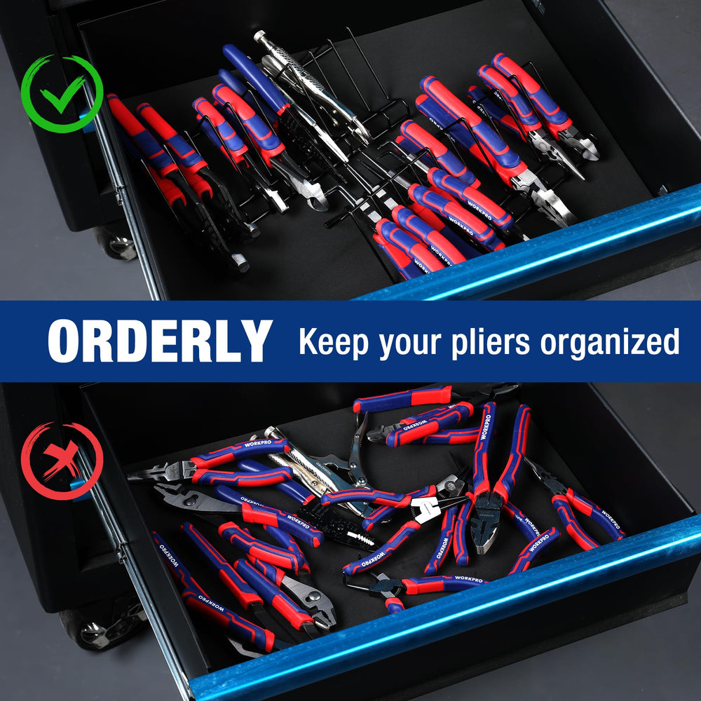 WORKPRO metal wire coating detail showing durable finish and tool protection