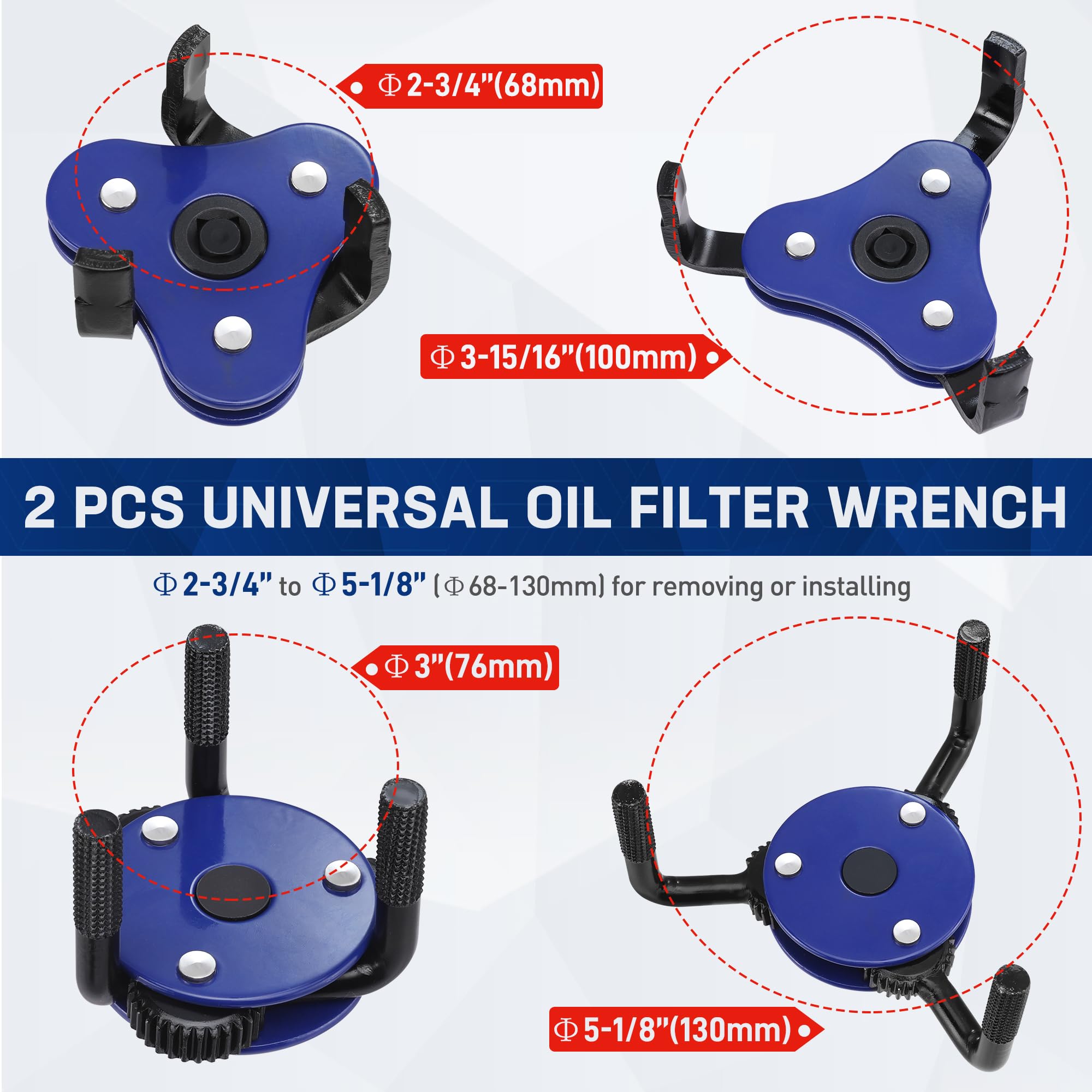 WORKPRO close-up of three rotatable jaws highlighting grip strength benefit