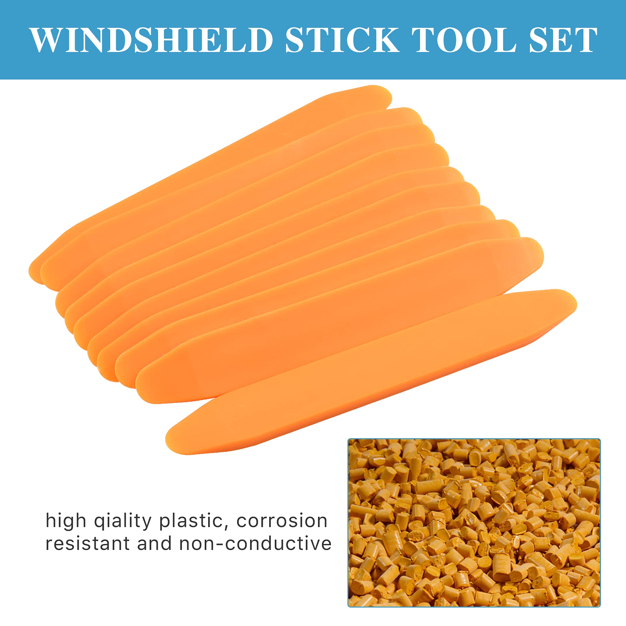 Worldity tool in use setting a window seal to protect glass and avoid trim damage