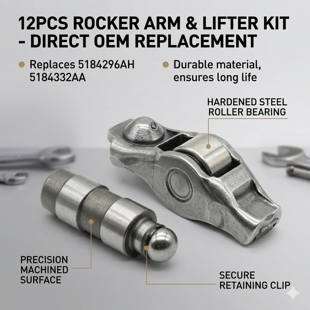 Wosteam close-up of rocker arm machined surface highlighting durable finish