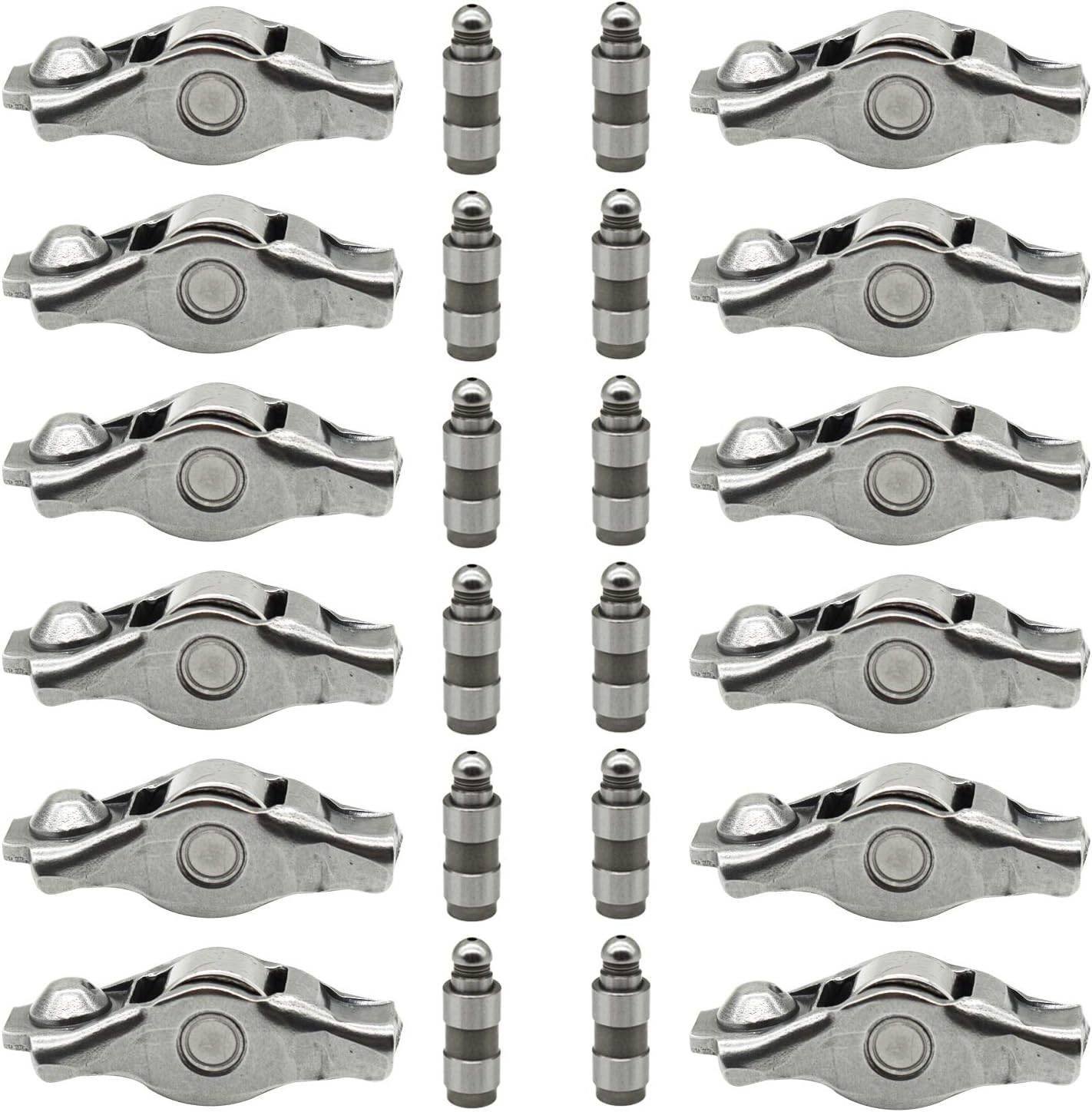 Wosteam front packaging showing the 12-piece rocker arm lifter kit and fitment benefits